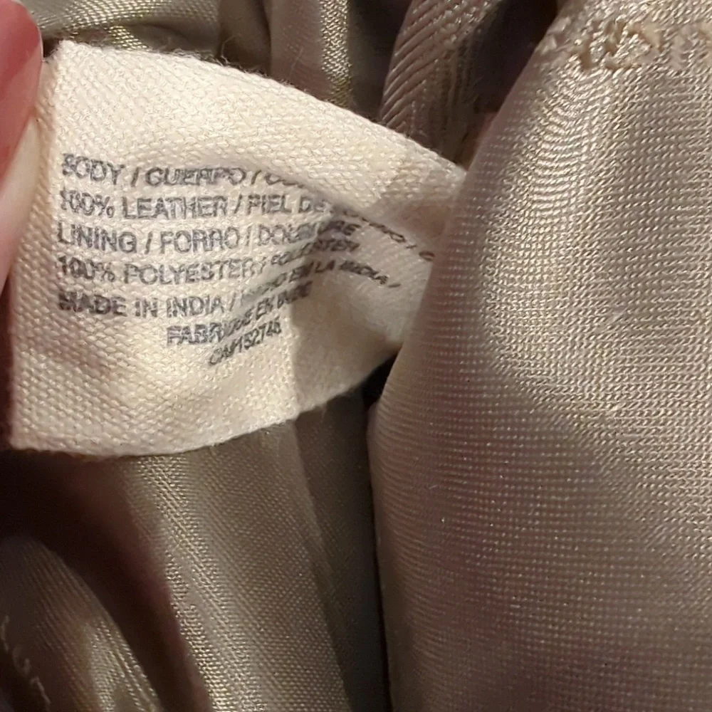 Lucky Brand, Camel Color Leather Backpack.